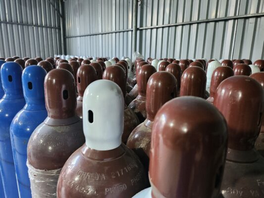 Khí khai thác mủ cao su- ethylene tinh khiết 99.99%
